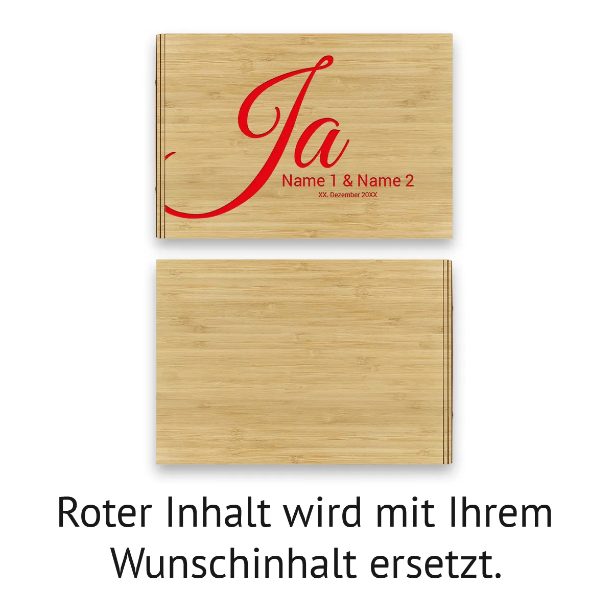 Personalisiertes Hochzeit Gästebuch A4 - Ja