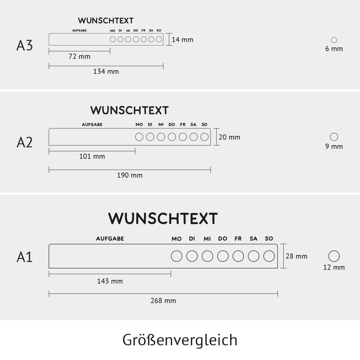 Personalisierter Acrylglas Kalender - Habit Tracker