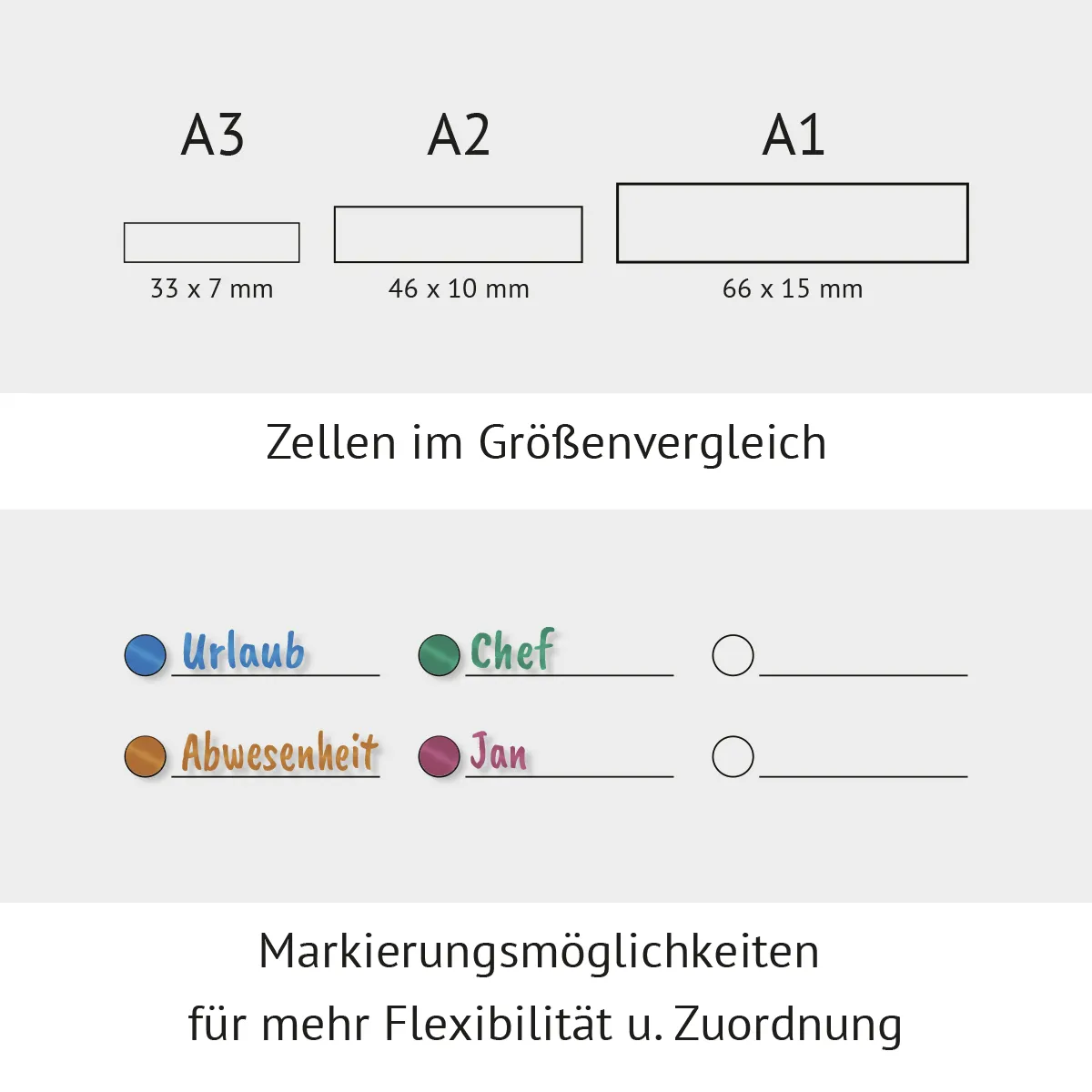 Personalisierter Acrylglas Kalender - Büro Jahresplaner 