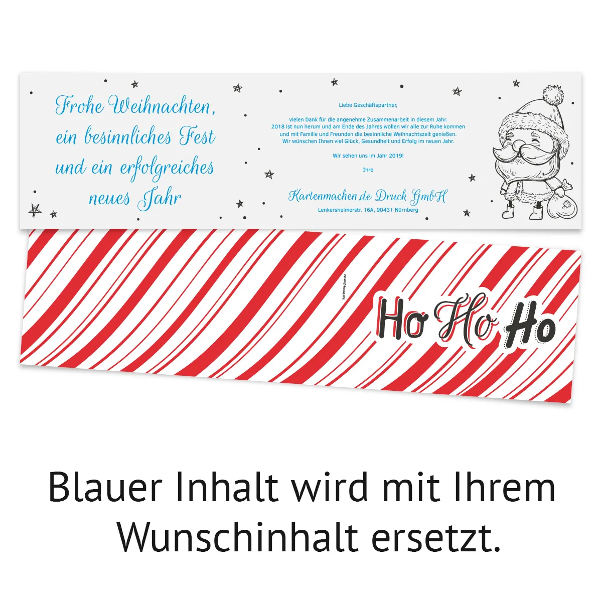 Firmen Weihnachtskarten - Ho Ho Ho