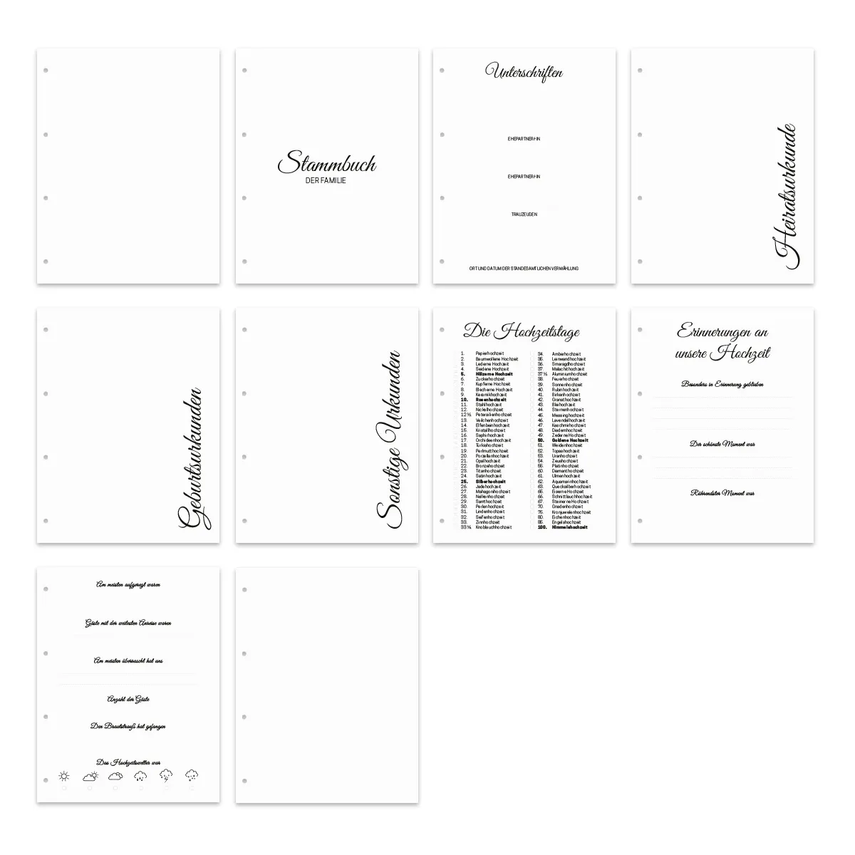 Stammbuch Birkensperrholz DIN A4 - Liebesbaum
