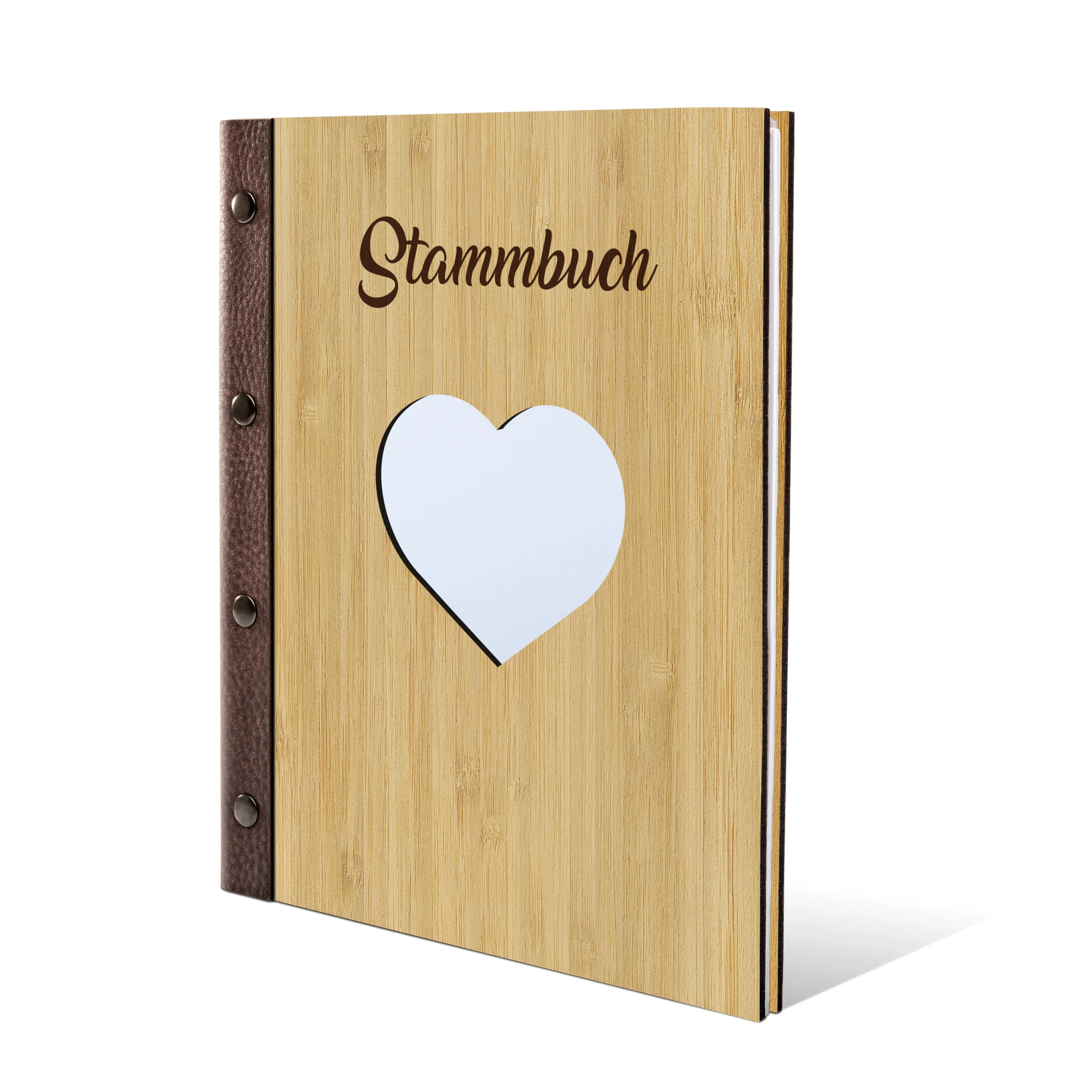 Stammbuch Bambus Stammbuchformat - Herz